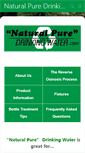 Mobile Screenshot of naturalpuredrinkingwater.com